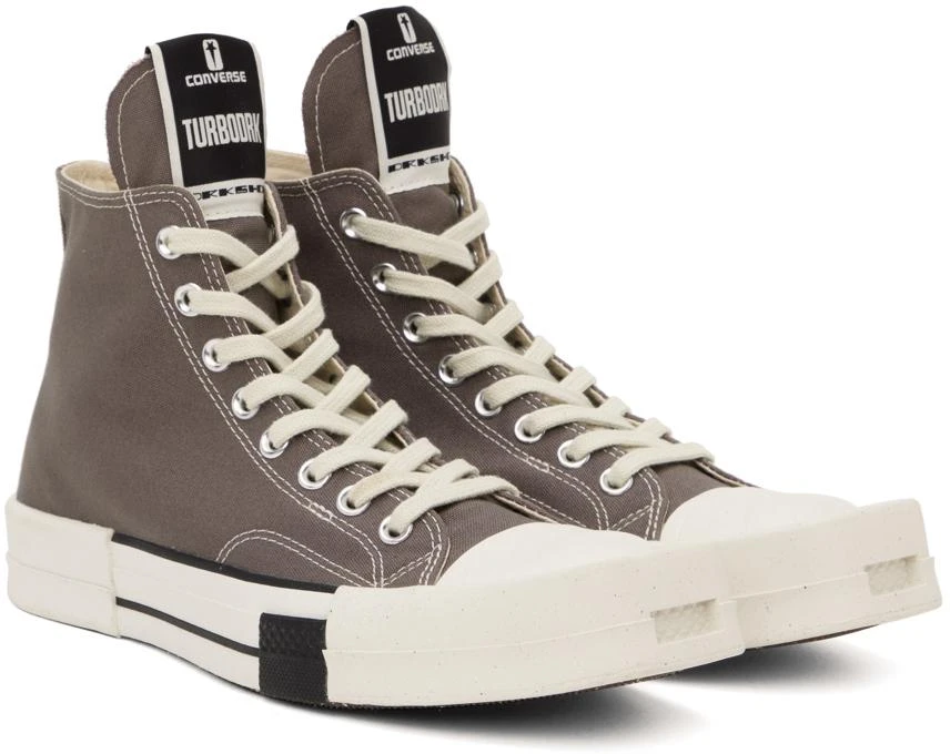 商品Rick Owens|Gray Converse Edition TURBODRK Chuck 70 Sneakers,价格¥1328,第4张图片详细描述