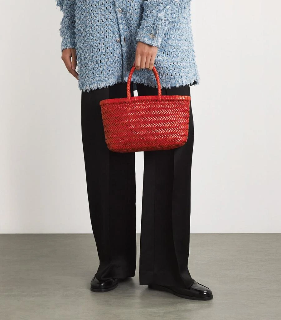 商品DRAGON DIFFUSION|Mini Leather Flat Gora Tote Bag,价格¥3699,第5张图片详细描述