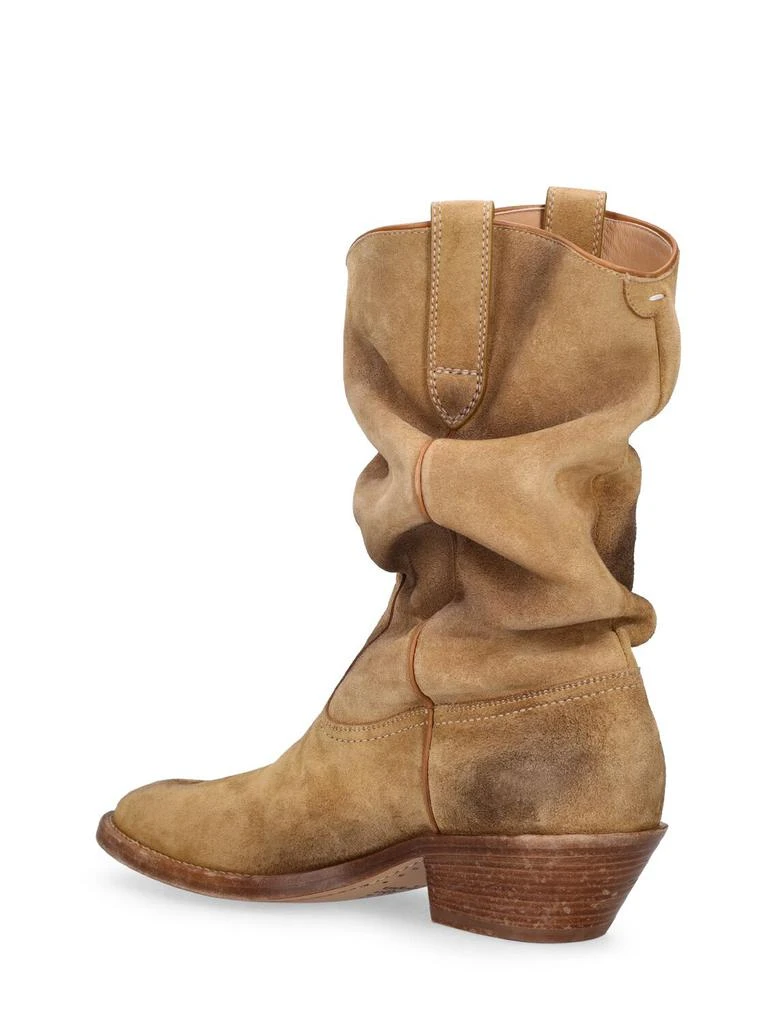 商品MAISON MARGIELA|55mm Suede Tabi Leather Western Boots,价格¥7255,第2张图片详细描述