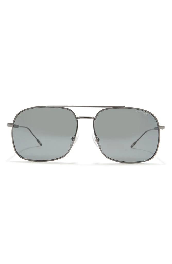 商品MontBlanc|61mm Novelty Pilot Sunglasses,价格¥1143,第1张图片