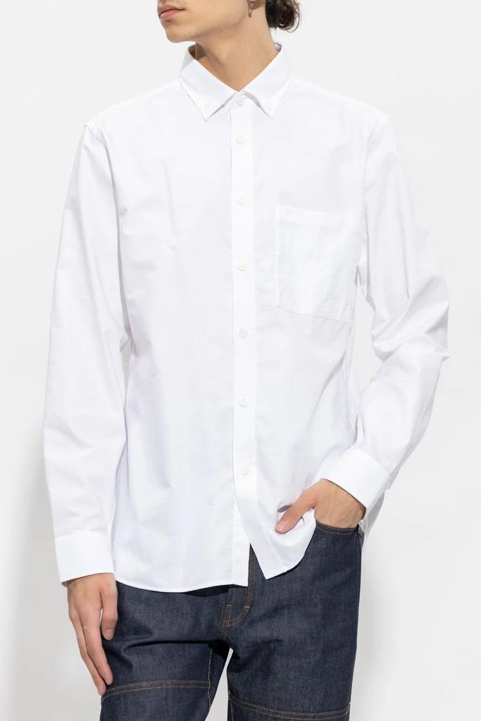 商品Burberry|Burberry Logo Embroidered Long-Sleeved Shirt,价格¥3225,第2张图片详细描述