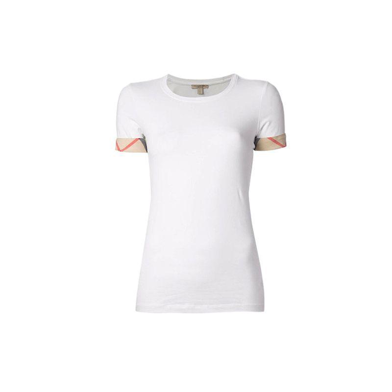 商品Burberry|Burberry巴宝莉白色棉女士时尚经典短袖T恤3877317,价格¥2250,第1张图片