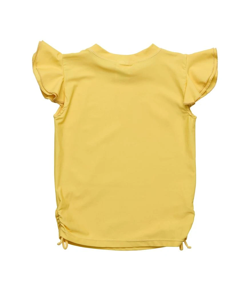 商品Snapper Rock|Marigold Sustainable Flutter Sleeve Rashguard Top (Toddler/Little Kids/Big Kids),价格¥329,第2张图片详细描述