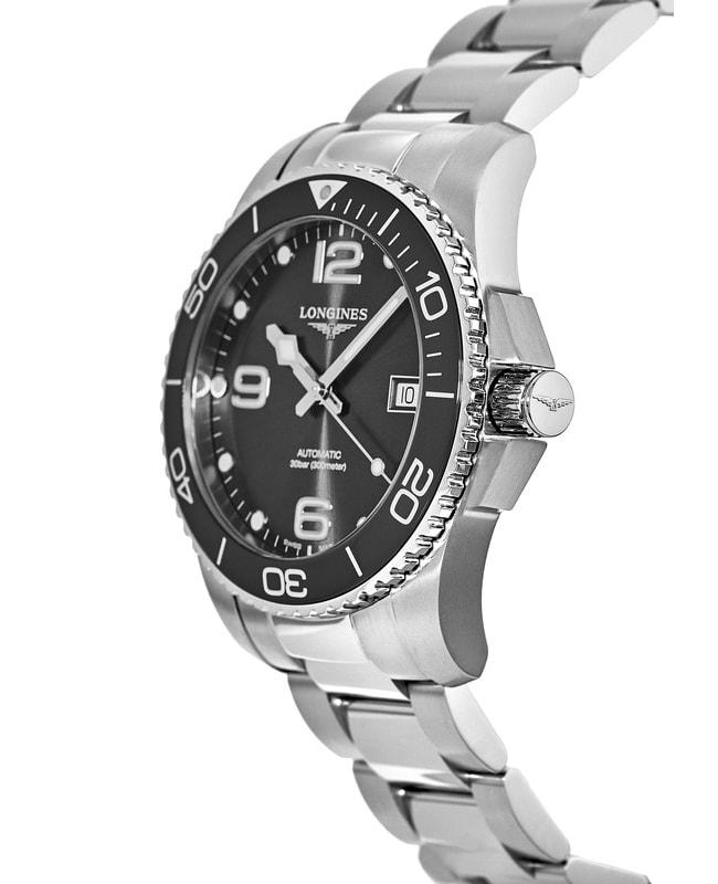 Longines HydroConquest Automatic 41mm Black Dial Ceramic Bezel Men's Watch L3.781.4.56.6商品第3张图片规格展示