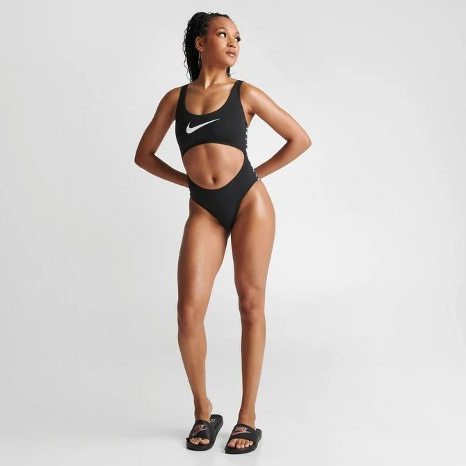 商品NIKE|Women's Nike Swim Tape One Piece Swimsuit,价格¥263,第2张图片详细描述