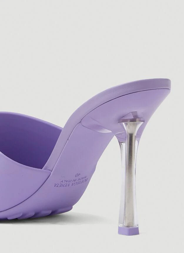 Stretch High Heel Mules in Purple 商品