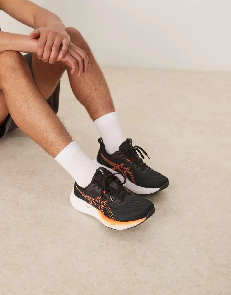 商品Asics|Asics Gel-Pulse 16 running trainers in black and nova orange,价格¥1040,第1张图片