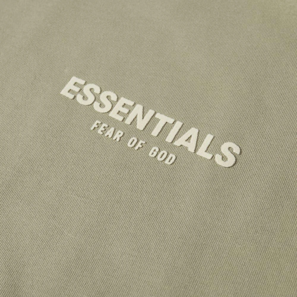 商品Essentials|Fear of God ESSENTIALS Long Sleeve Logo T-Shirt - Seafoam,价格¥336,第3张图片详细描述