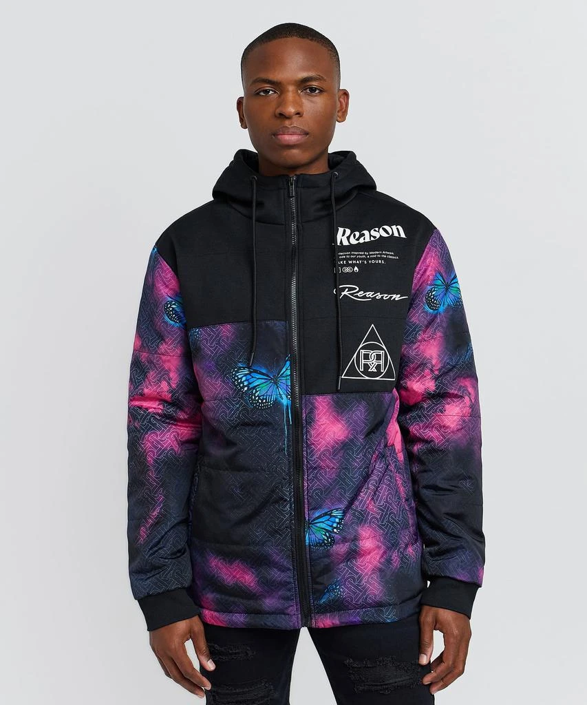 商品Reason Clothing|Butterfly Hybrid Logo Jacket With Hoodie,价格¥445,第5张图片详细描述