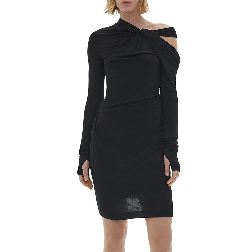 商品Helmut Lang|Twisted Cold Shoulder Dress,价格¥2768,第1张图片