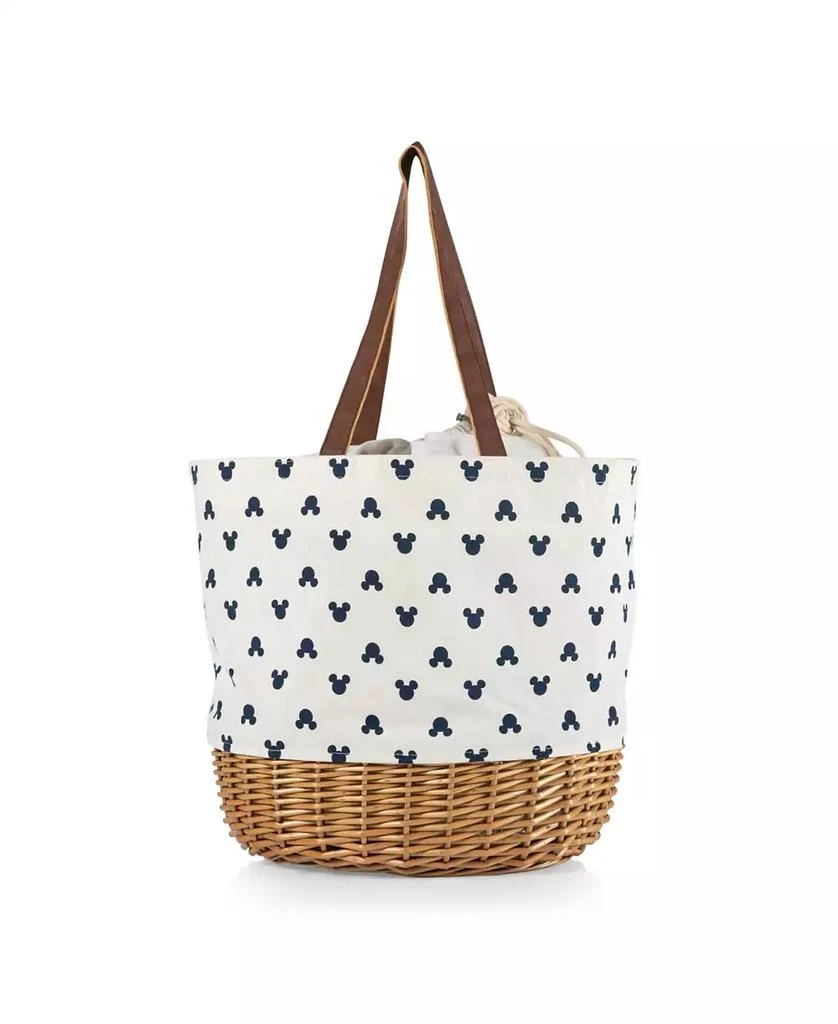 商品Disney|Mickey Mouse Silhouette Coronado Canvas and Willow Basket Tote,价格¥654,第1张图片