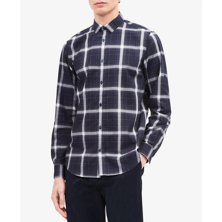 商品Calvin Klein|Men's Box Plaid Shirt,价格¥141,第1张图片