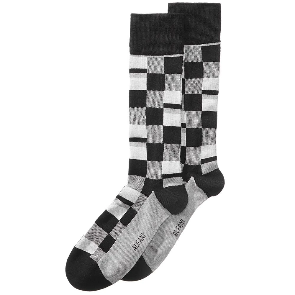 商品Alfani|Men's Mosaic Boxes Dress Socks, Created for Macy's,价格¥76,第1张图片