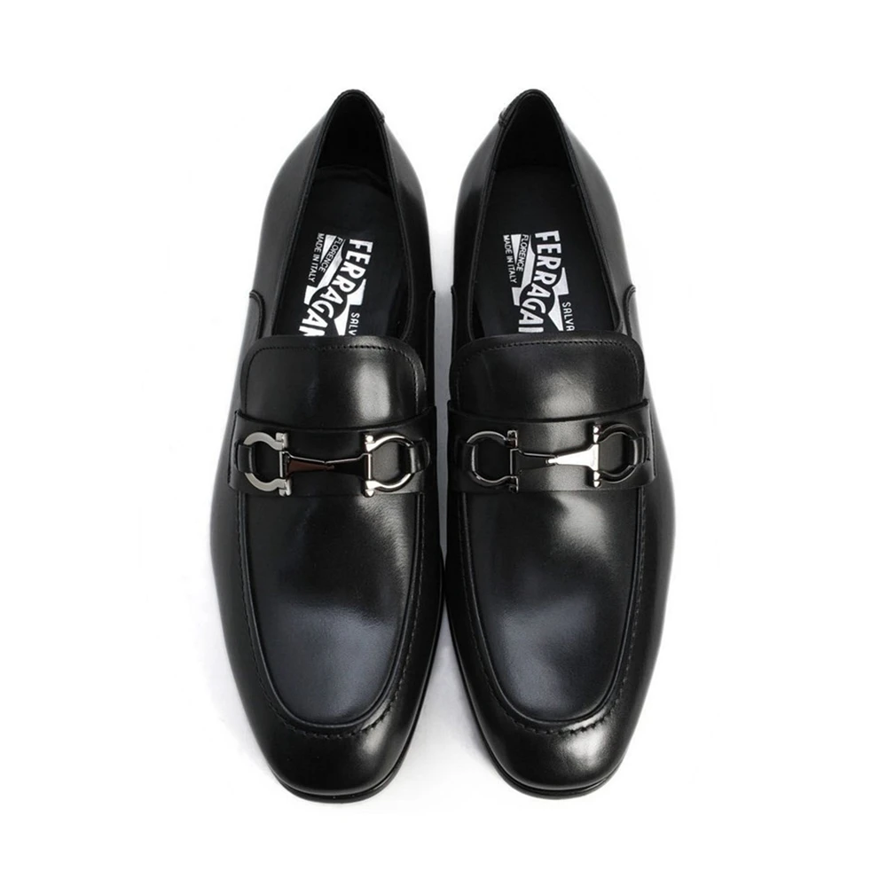 SALVATORE FERRAGAMO 黑色男士系带正装鞋 0618471 商品