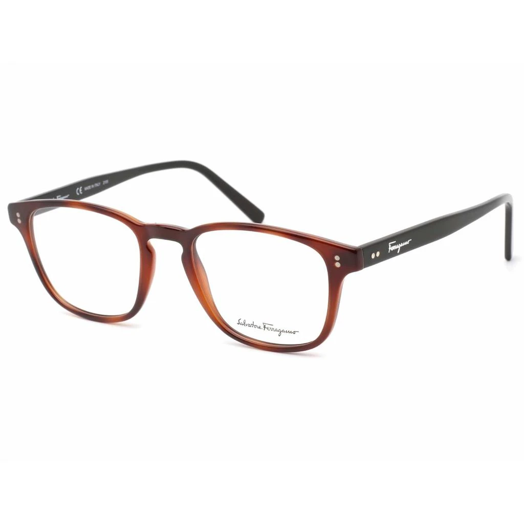 商品Salvatore Ferragamo|Salvatore Ferragamo Men's Eyeglasses - Tortoise/Black Plastic Frame | SF2913 241,价格¥474,第1张图片