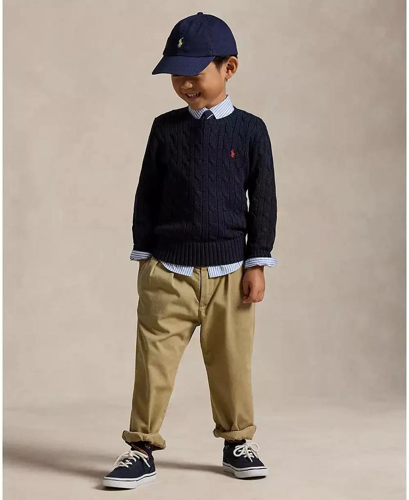 Toddler and Little Boys Cable-Knit Cotton Sweater 商品