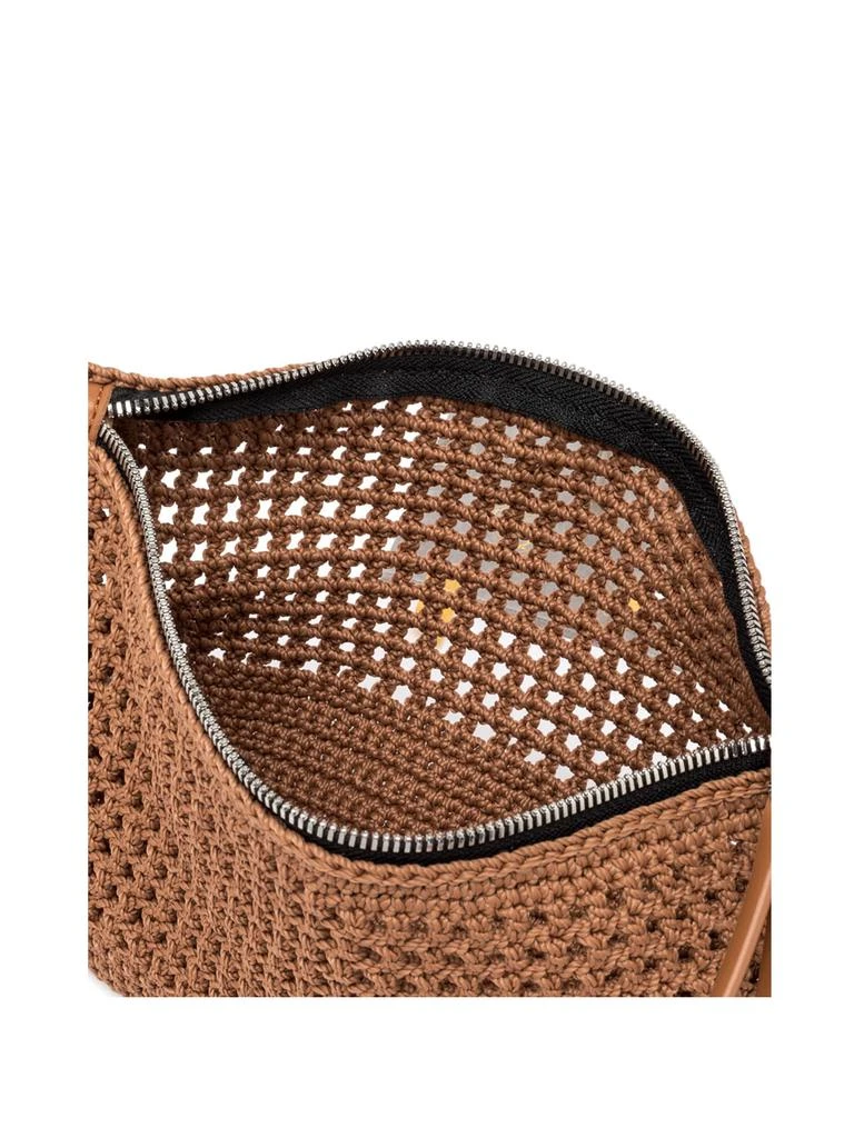 商品GIANNI CHIARINI|Victoria Leather Clutch Bag In Crochet Fabric,价格¥735,第4张图片详细描述