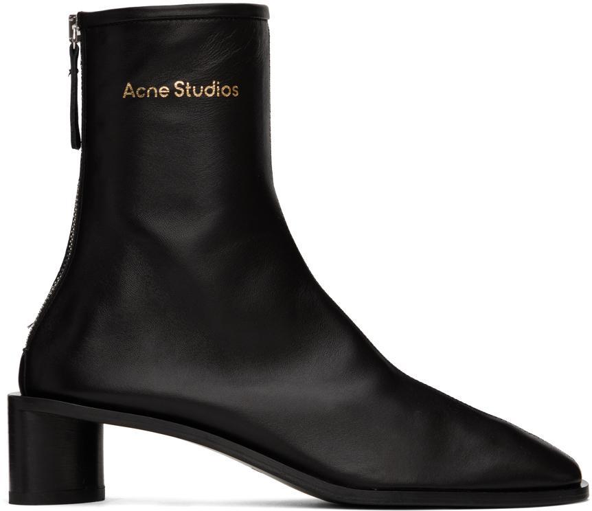 商品Acne Studios|Black Square Toe Ankle Boots,价格¥4187,第1张图片