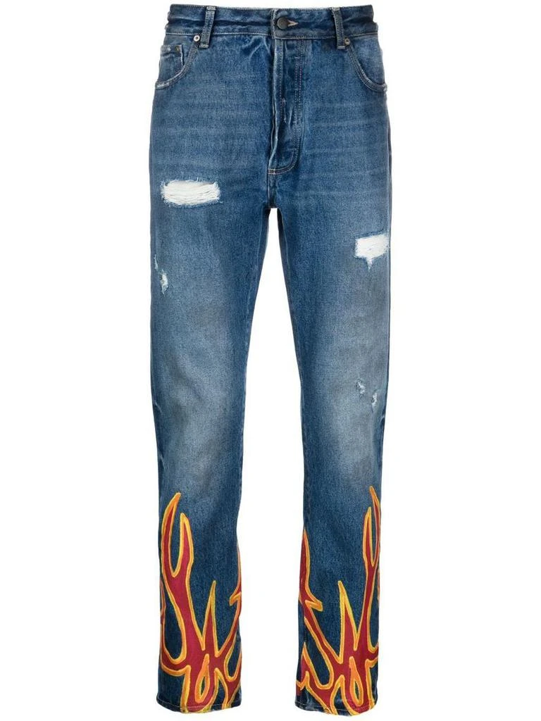 商品Palm Angels|PALM ANGELS Straight leg jeans,价格¥3151,第1张图片