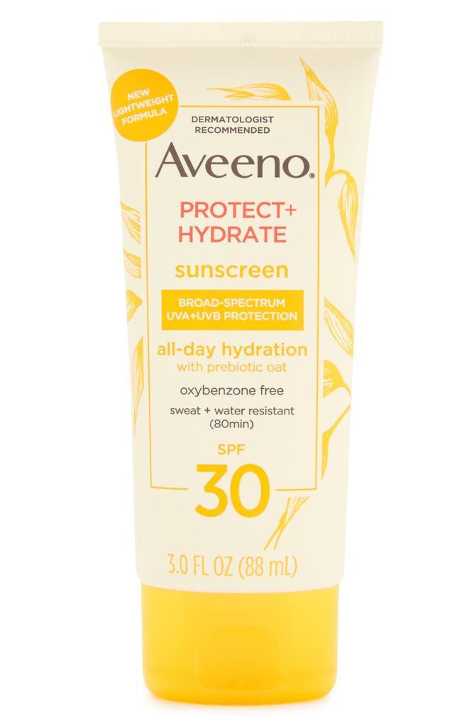 商品Aveeno|Protect & Hydrate Sunscreen Body Lotion - SPF 30 - 3 fl oz,价格¥74,第1张图片