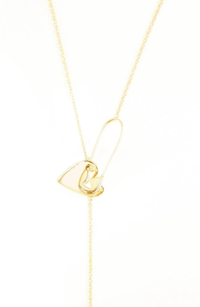 商品ADORNIA|Pin Heart Adjustable Lariat Necklace,价格¥122,第3张图片详细描述