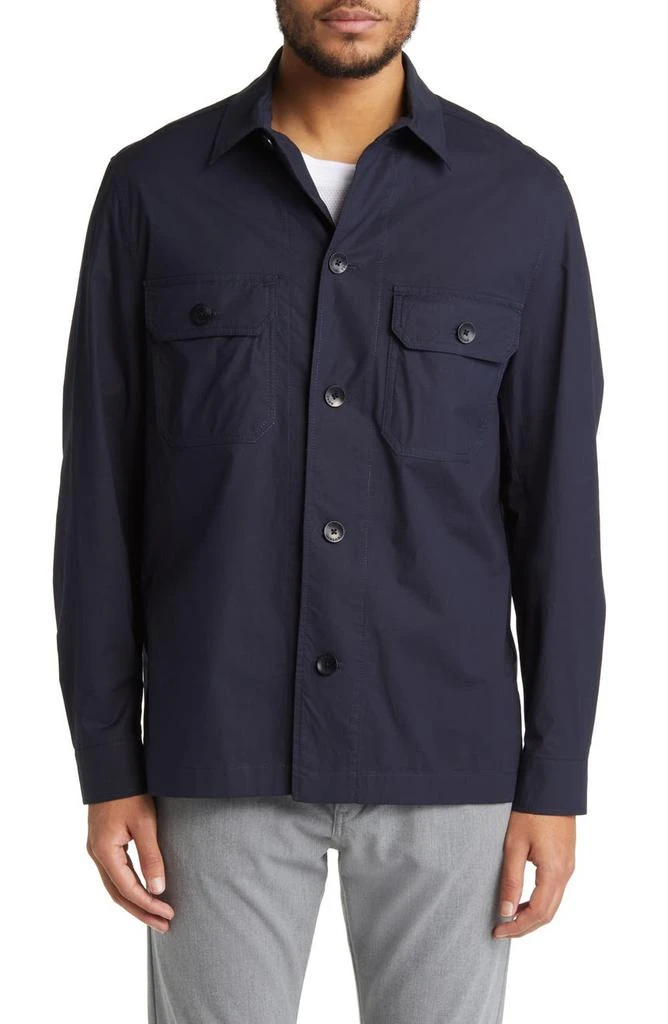 商品Hugo Boss|Carper Stretch Cotton Shirt Jacket,价格¥1177,第2张图片详细描述