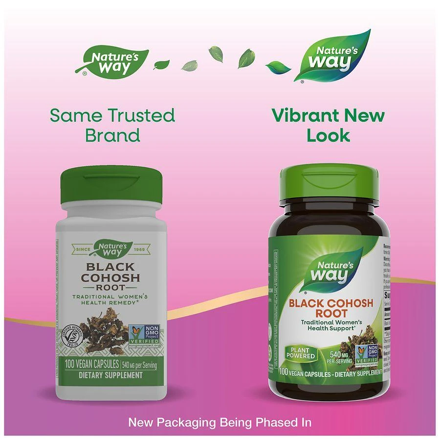 商品Nature's Way|Black Cohosh Root 540 mg Dietary Supplement Capsules,价格¥100,第5张图片详细描述