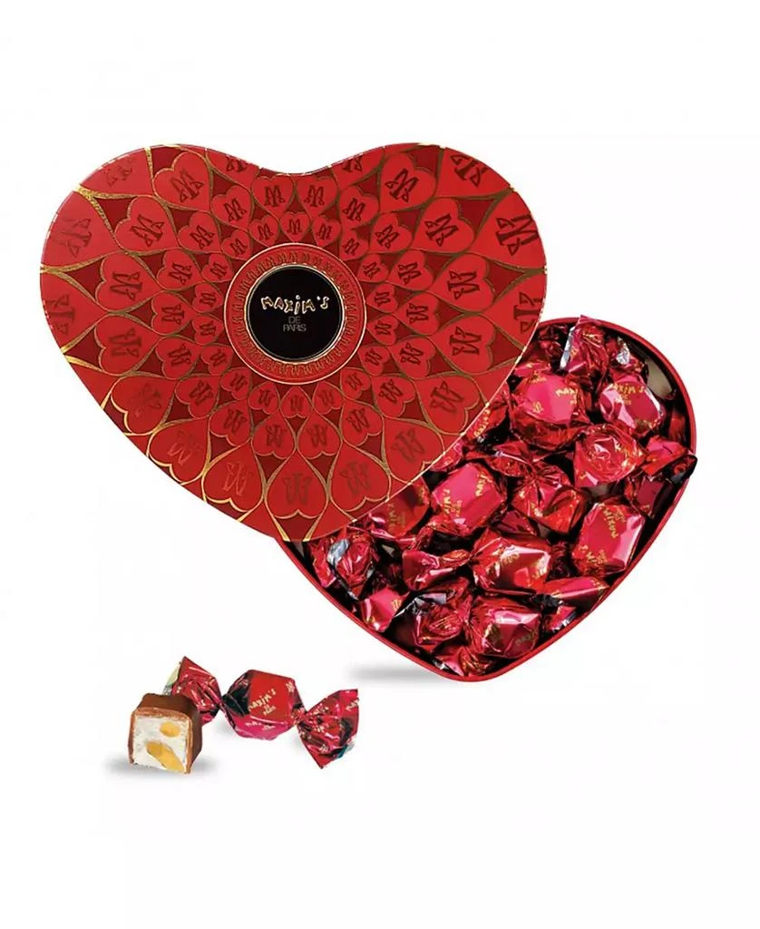 商品Maxim's De Paris|Heart Shaped Tin Box Filled with Chocolate Covered Nougats,价格¥239,第1张图片