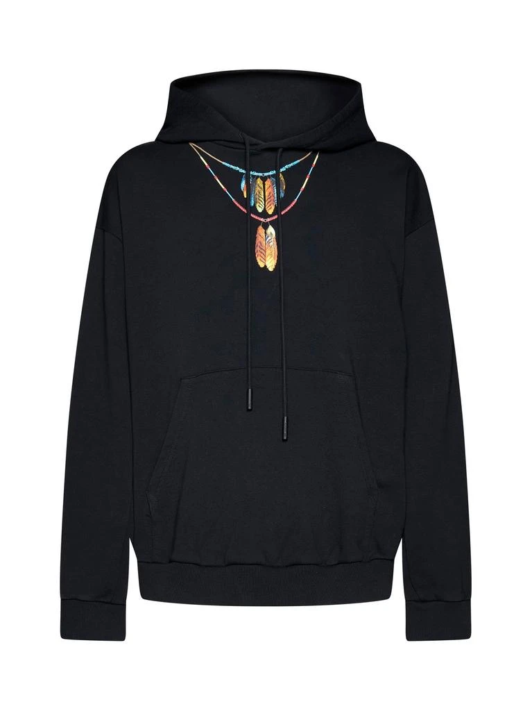 商品Marcelo Burlon|Marcelo Burlon County Of Milan Graphic-Printed Drawstring Hoodie,价格¥1656,第1张图片