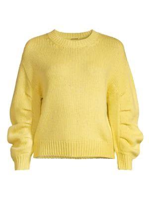 商品Tahari|Pleated Puff Sleeve Sweater,价格¥676,第7张图片详细描述