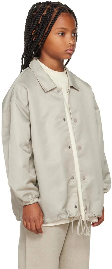 商品Essentials|Kids Gray '1977' Coaches Jacket,价格¥696,第2张图片详细描述