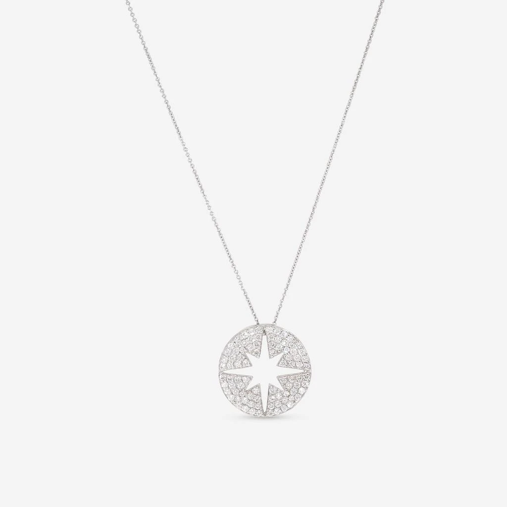 商品Roberto Coin|Roberto Coin Tiny Treasures 18K White Gold Star Burst Pendant Necklace 002127AWCHX0,价格¥14162,第1张图片