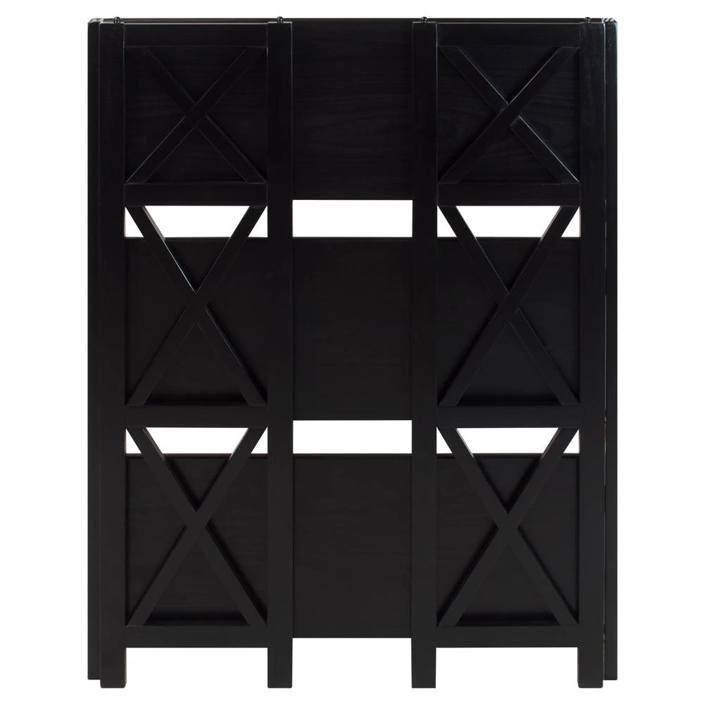 商品Casual Home|Montego 3-Shelf Folding Bookcase -Black,价格¥873,第5张图片详细描述