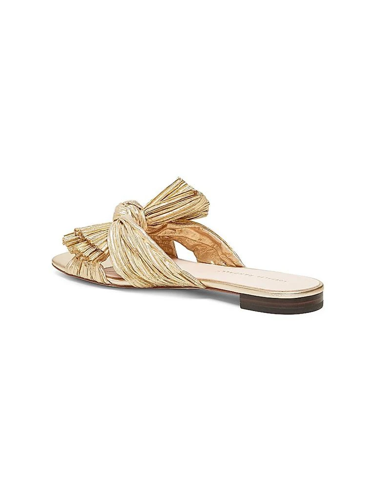 商品Loeffler Randall|Daphne Flat Metallic Leather Sandals,价格¥1868,第3张图片详细描述