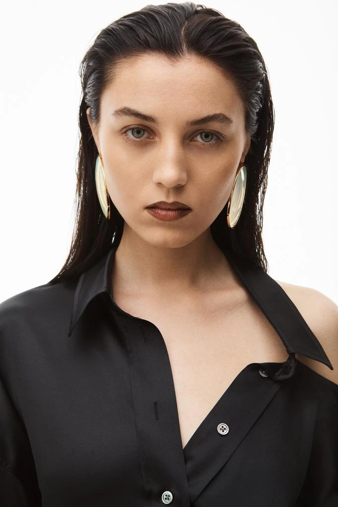 商品Alexander Wang|CUTOUT SHOULDER DRESS IN SILK CHARMEUSE,价格¥1791,第5张图片详细描述