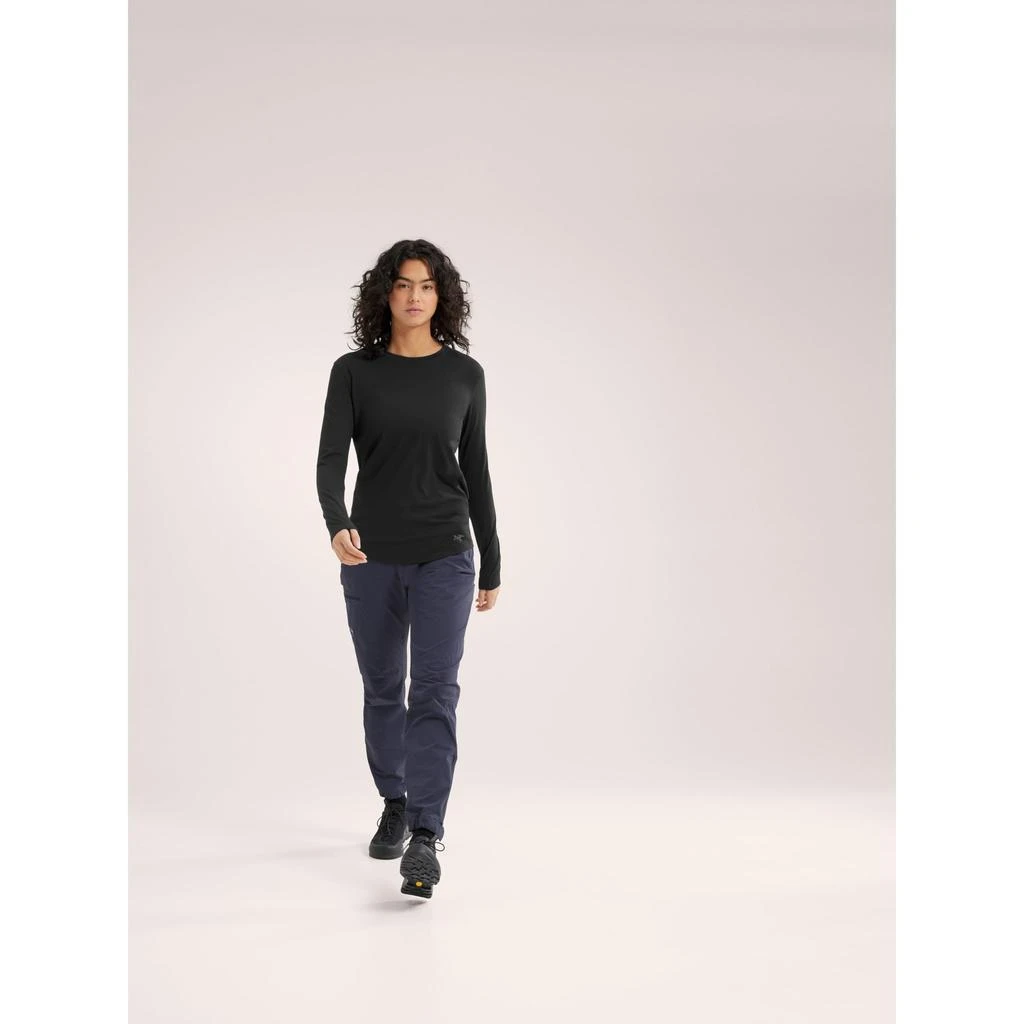 商品Arc'teryx|Arc'teryx Lana Merino Wool Crew Neck Shirt LS Women's | Versatile Top in a Performance Merino Blend | Black, Large,价格¥671,第4张图片详细描述