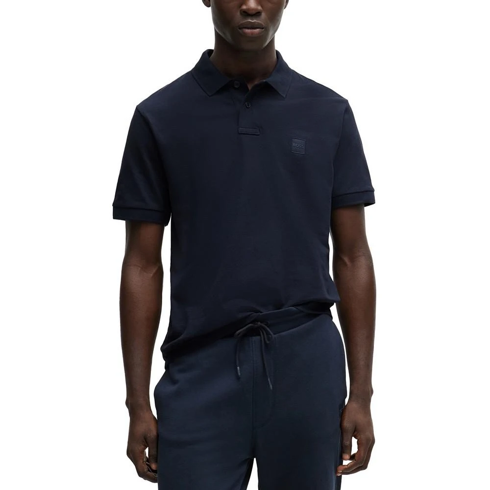 商品Hugo Boss|Men's Logo Patch Slim-Fit Polo Shirt,价格¥551,第1张图片