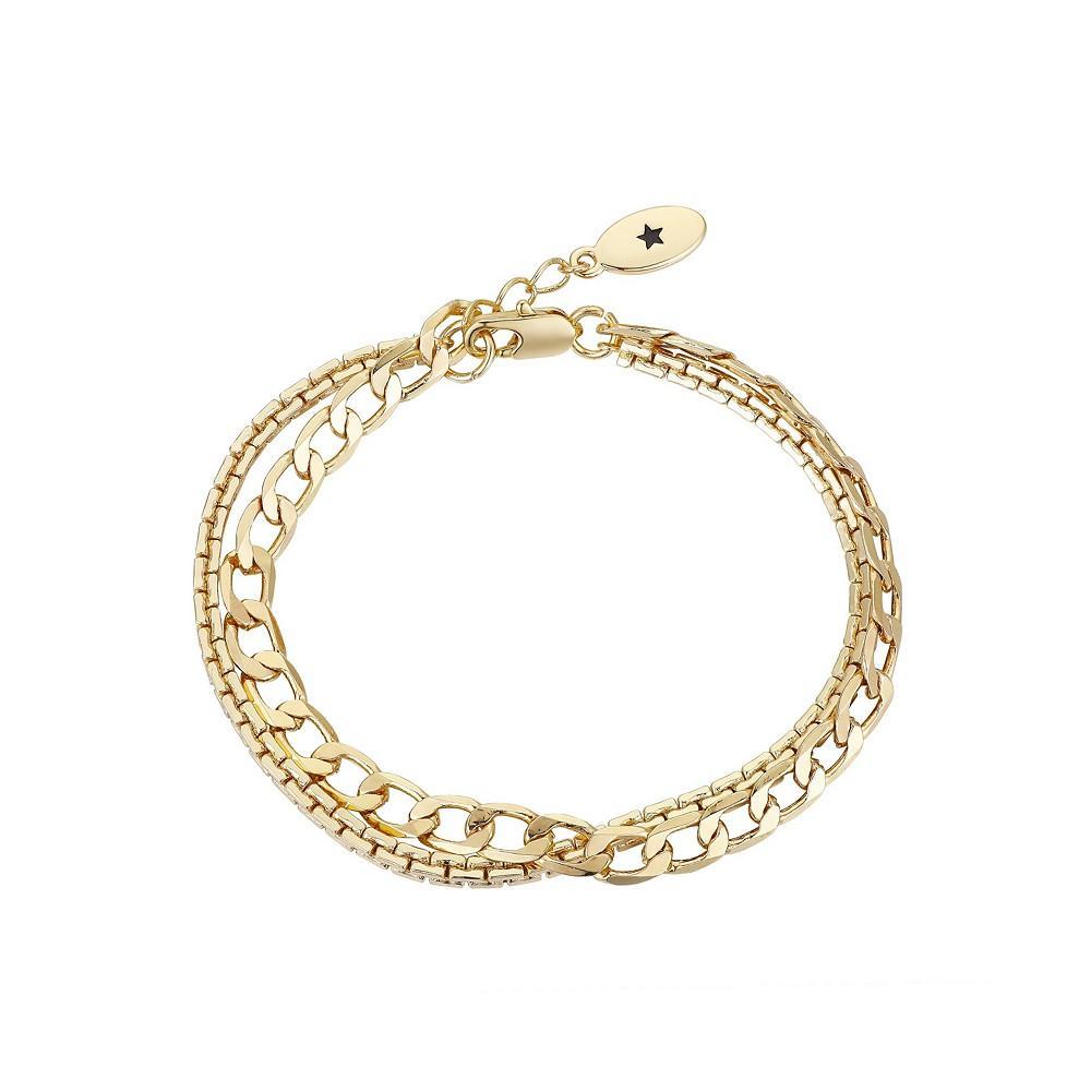 商品Unwritten|Silver Plated or Gold Flash Plated Double Strand Bracelet,价格¥91-¥104,第1张图片