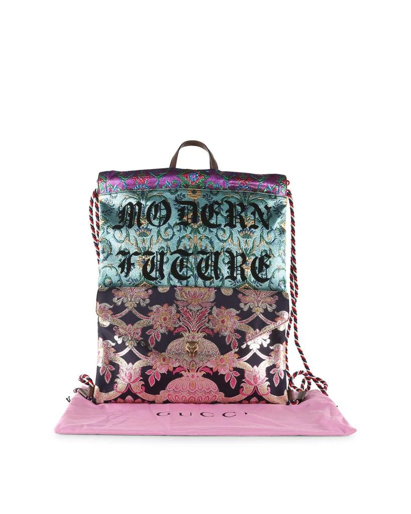 Gucci Multi Modern Future Brocade Drawstring Backpack 商品