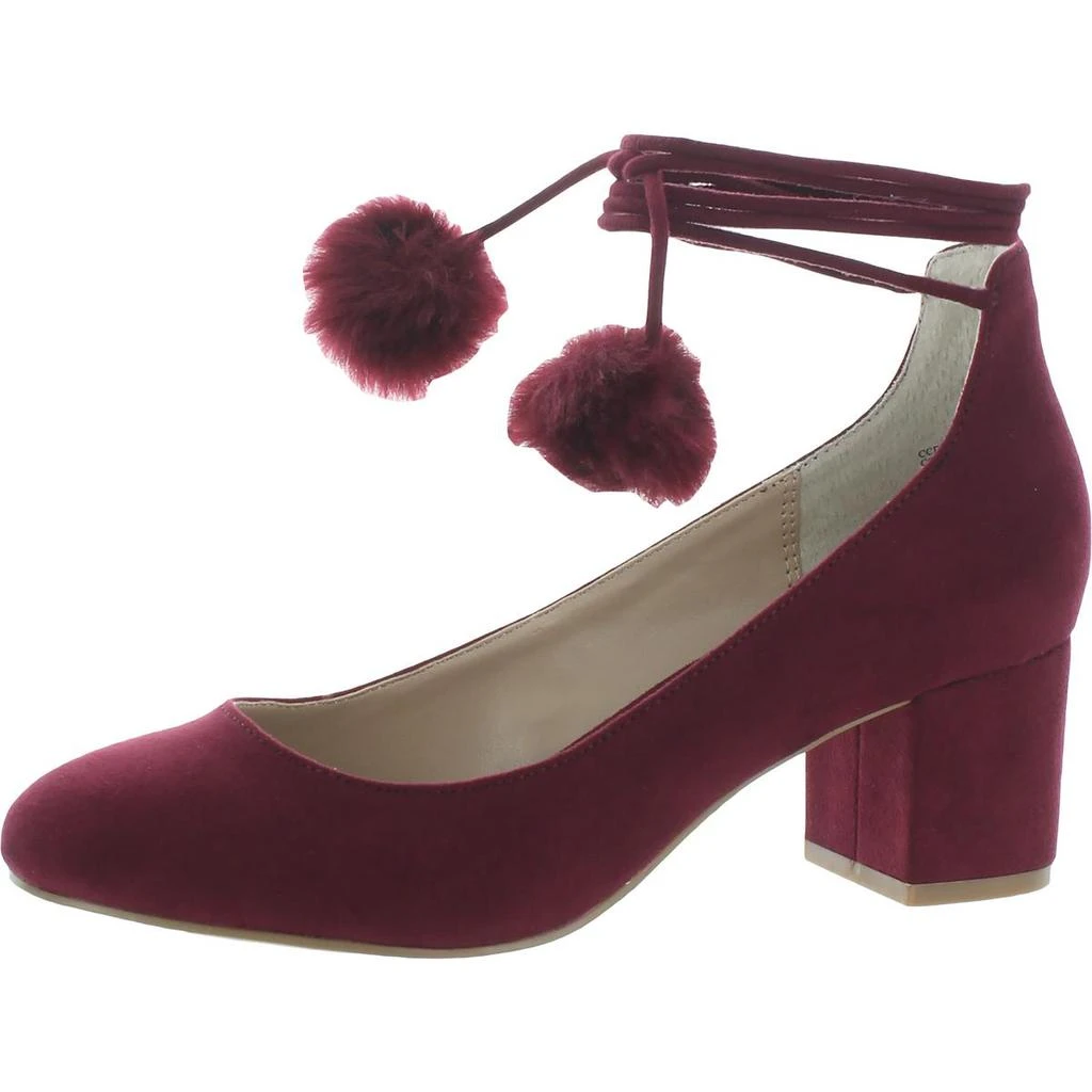 商品Charles David|Charles by Charles David Womens Libby Faux Fur Block Heel Pumps,价格¥46,第1张图片