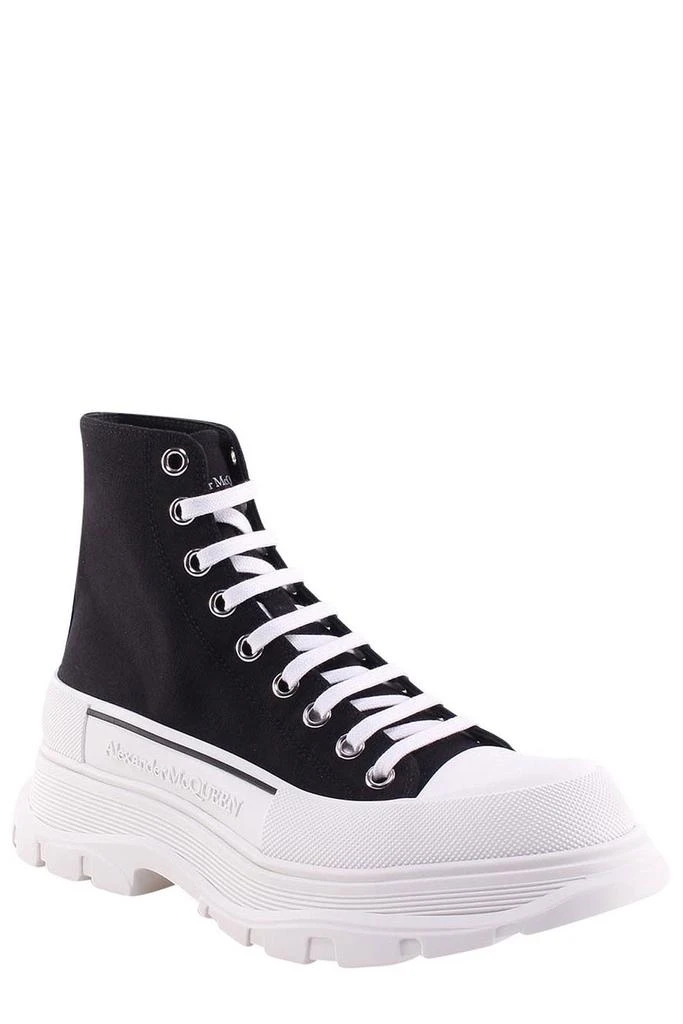 商品Alexander McQueen|Alexander McQueen Tread Slick Lace-Up Sneakers,价格¥3545,第2张图片详细描述