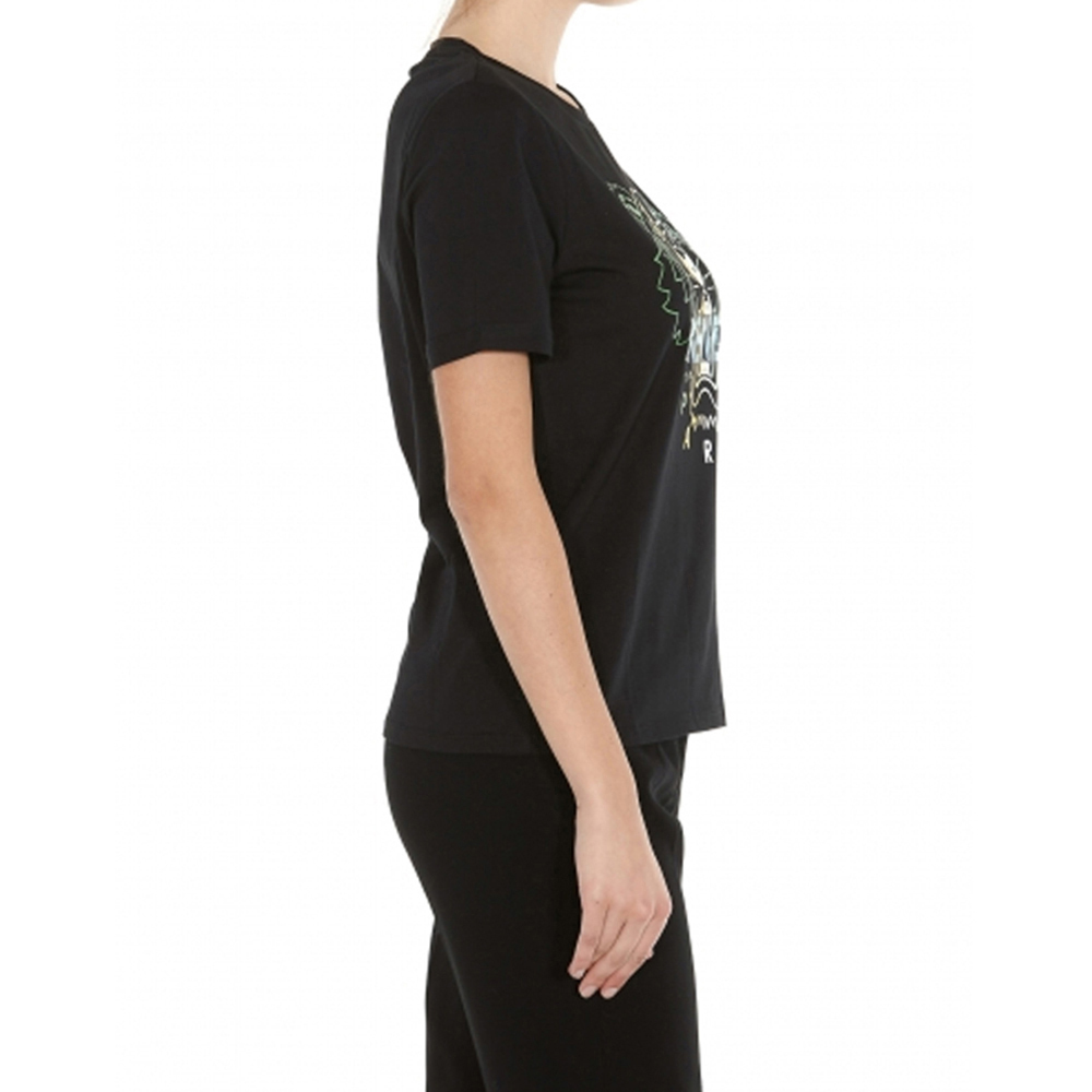Kenzo 高田贤三 女士黑色短袖T恤  FA52TS8264YH-99商品第3张图片规格展示
