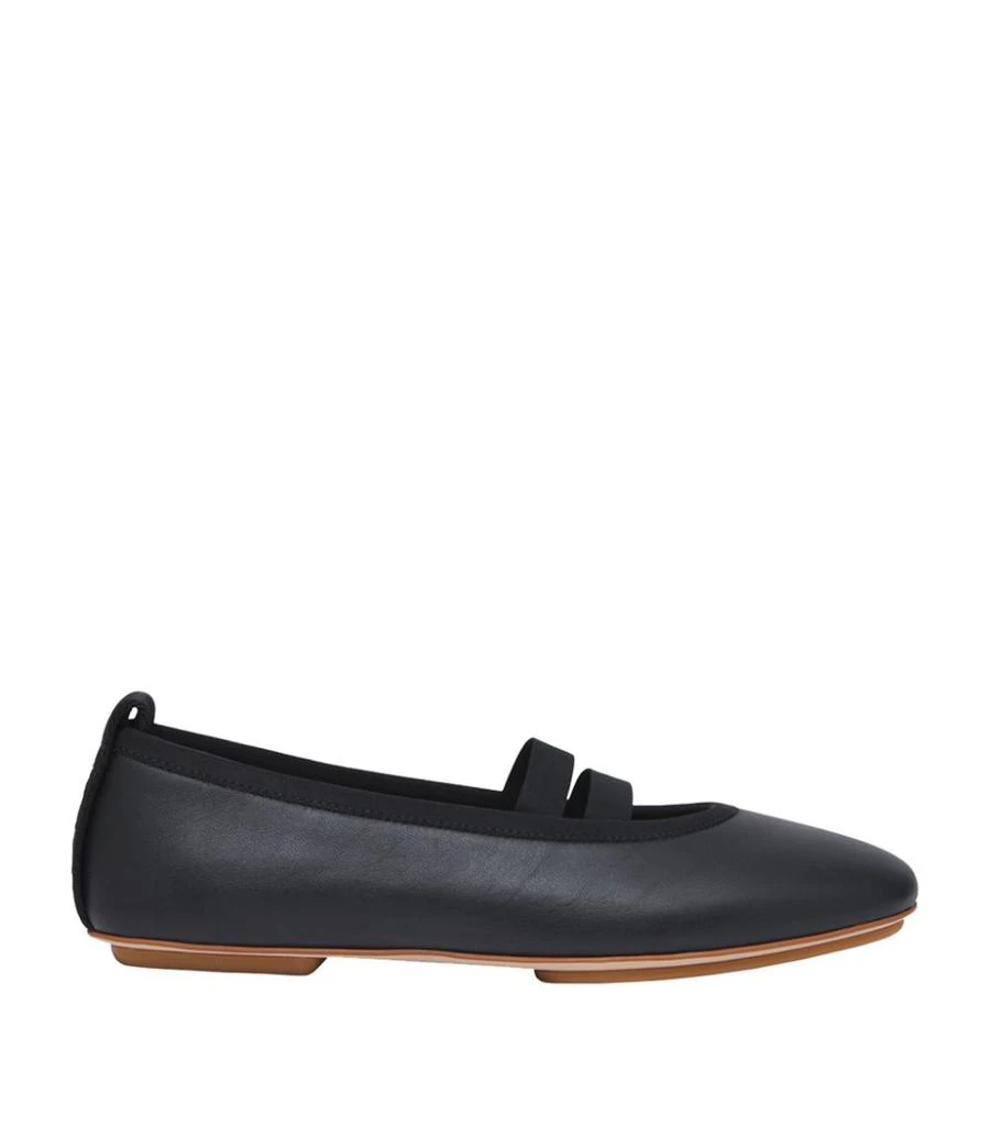 商品Burberry|Leather Mini Grace Flats,价格¥2419,第1张图片