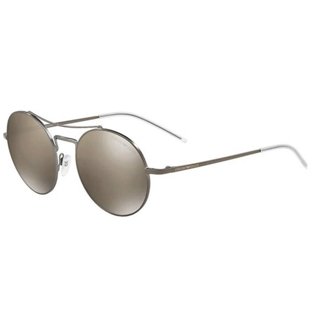 商品Emporio Armani|Emporio Armani Unisex Sunglasses - Brown Lenses Silver Metal Frame | EA2061 3003,价格¥480,第1张图片