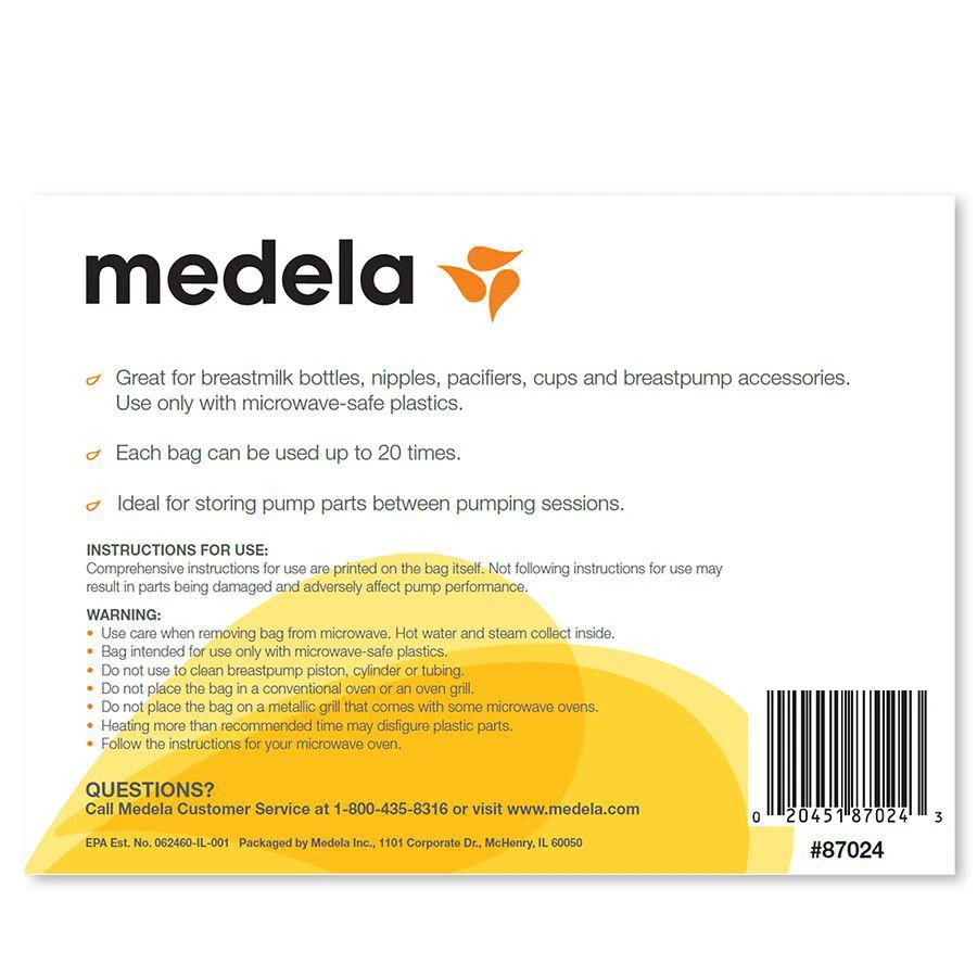 商品Medela|Quick Clean Micro-Steam Bags,价格¥67,第2张图片详细描述