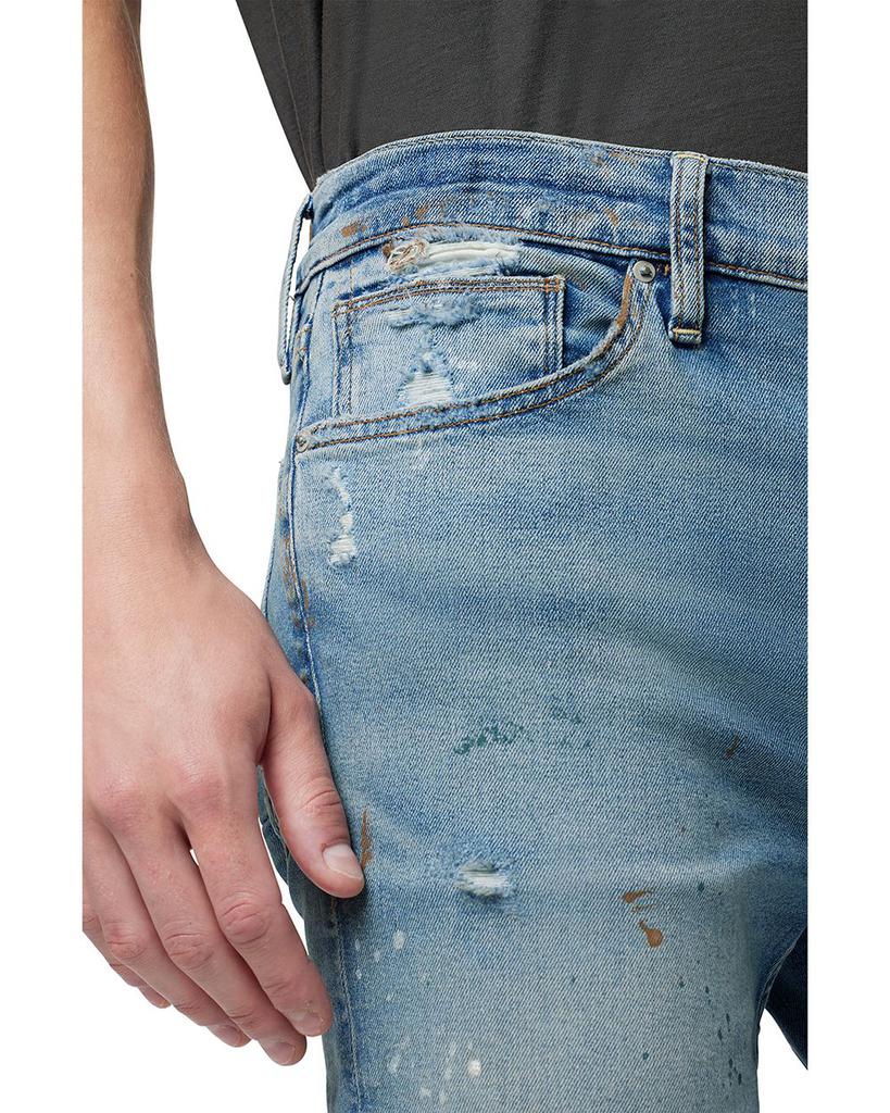 Axl Slim Fit Distressed Jeans in Disorder Blue商品第4张图片规格展示