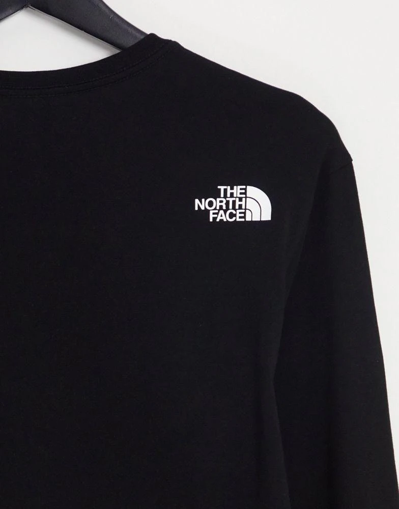 商品The North Face|The North Face Center Dome long sleeve t-shirt in black Exclusive at ASOS,价格¥195,第3张图片详细描述