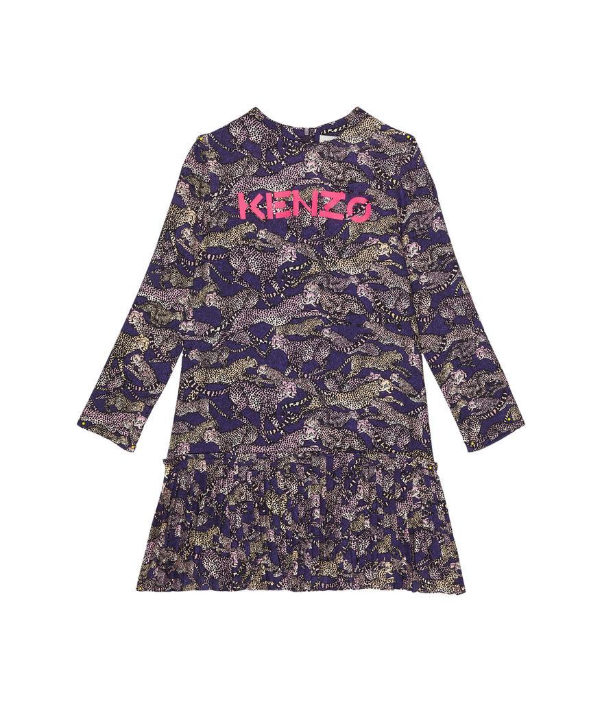 商品Kenzo|Leopard Print Long Sleeve Dress (Little Kids/Big Kids),价格¥2000,第1张图片