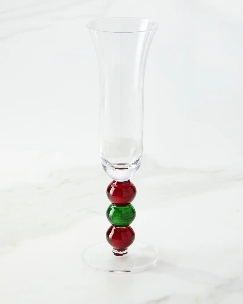 商品Neiman Marcus|Green & Red Champagne Flutes, Set of 4,价格¥380,第2张图片详细描述