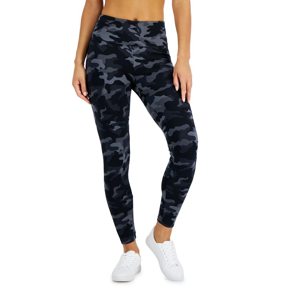 Women's Camo-Print High Rise Leggings, Created for Macy's商品第1张图片规格展示